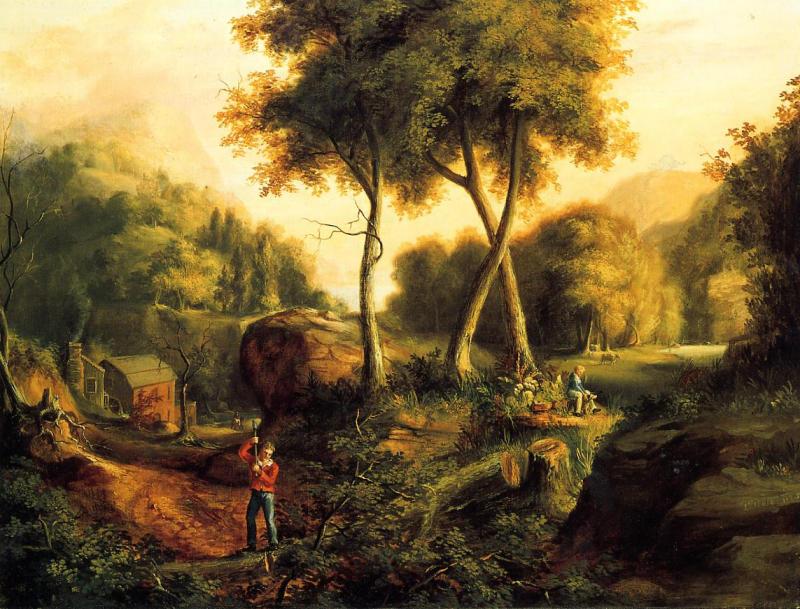 Thomas Cole Landscape1825 oil painting image